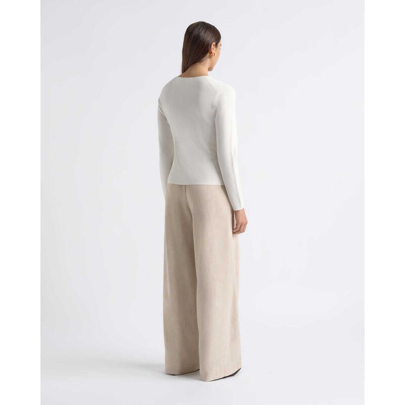Cue Milano Long Sleeve V Neck Knit image number 1